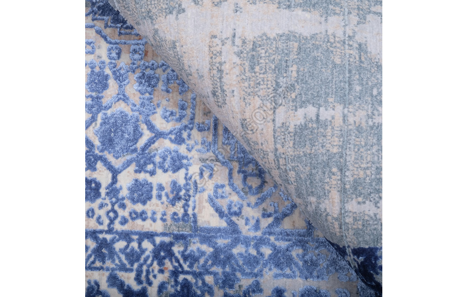 Турецкий ковер Art Deco Vintage 3035A ЦВЕТ CREAM2 / BLUE2