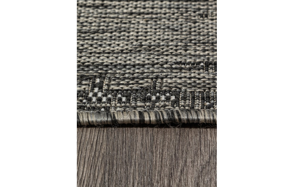 Ковер S144 - BLACK-GRAY - Прямоугольник - коллекция KAIR